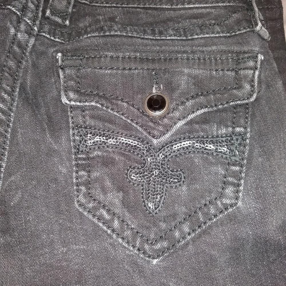 Rock Revival Black Jeans 26 - Picture 5 of 8